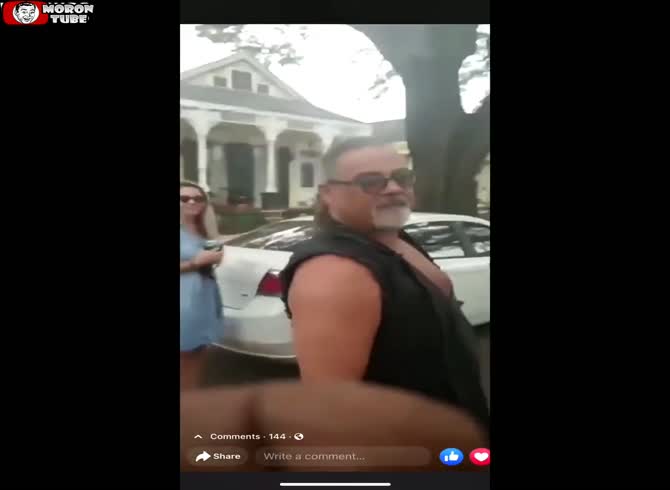 Video :When his neighbors block the roadway to hold an unlawful party, he becomes quite agitated